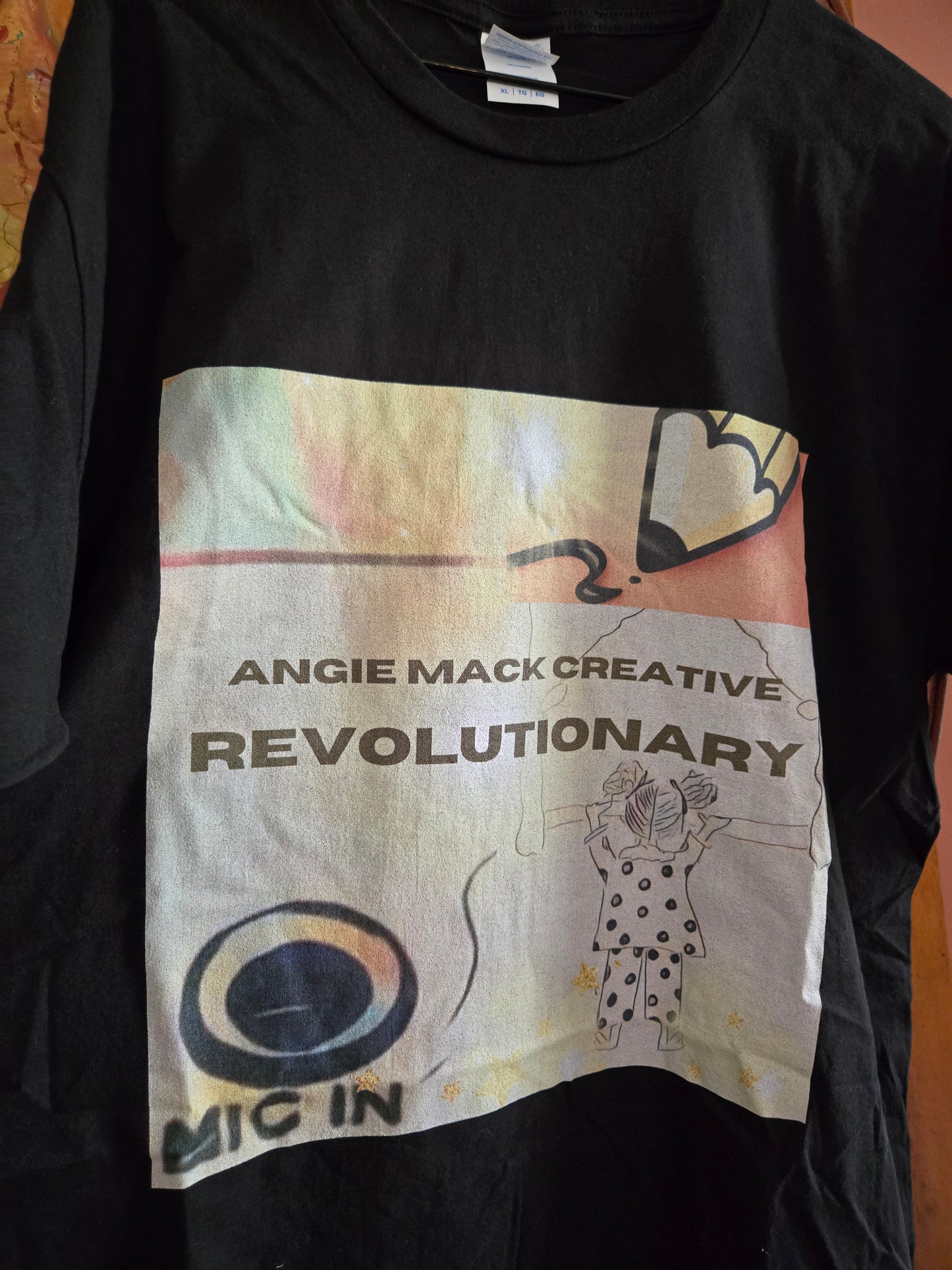 Adult Extra Large Angie Mack Creative Design T-shirt "Revolutionary" Limited Edition - Ozaukee Talent Shopping Cart
