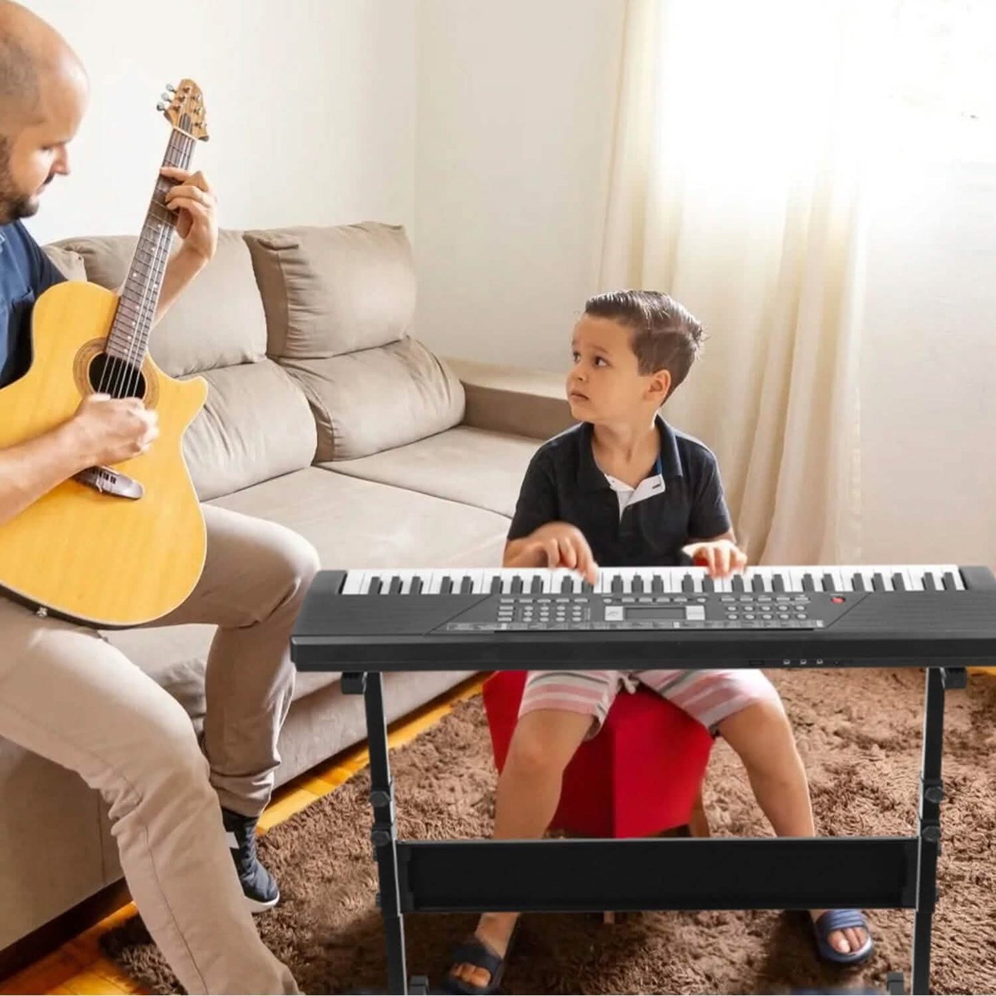 Digital 61-key electronic music keyboard for kids, ideal for youth A La Carte lessons in music and acting by Ozaukee Talent.