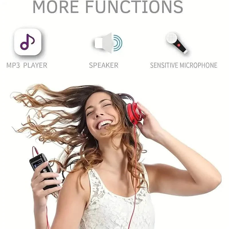Portable 8GB Digital Voice Recorder and MP3 Player by DailySale, featuring compact design for meetings and lectures.