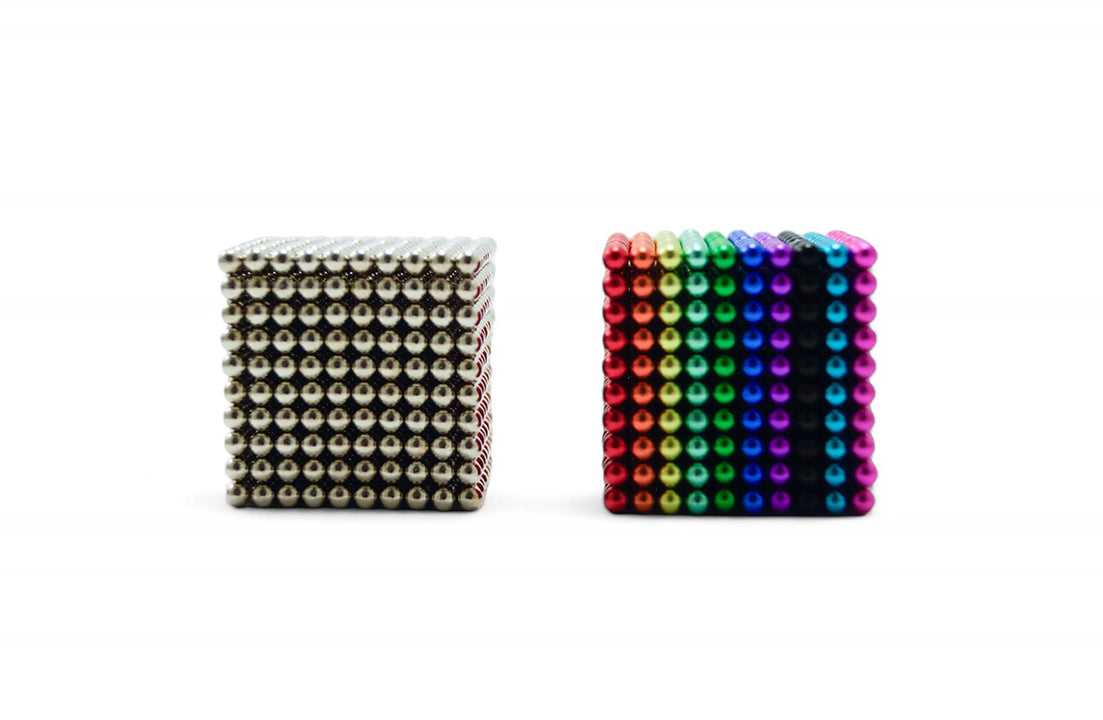 Colorful magnetic balls fidget toy with 3mm size, designed for stress relief and fine motor play, by USB Memory Direct.