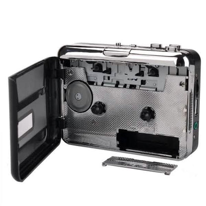 DailySale cassette tape player converter for MP3 and WAV files with headphones, portable audio accessory for digital music conversion.