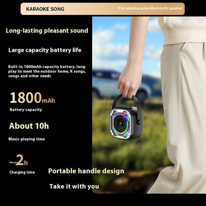 Portable Karaoke Speaker with Wireless Microphone