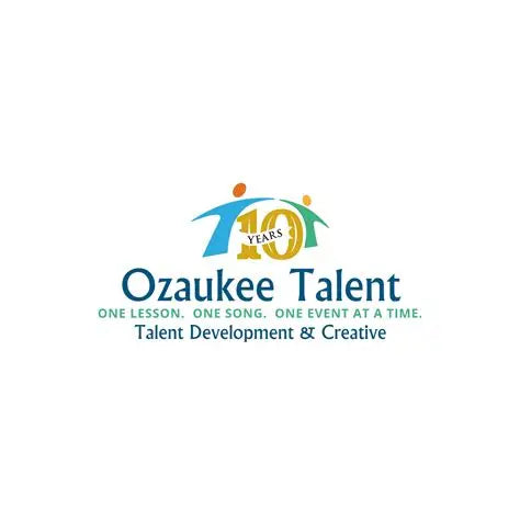 Ozaukee Talent 10-Year Anniversary logo for Fall 2026 Youth Music and Acting lessons, including one-on-one, duo, and small group classes.